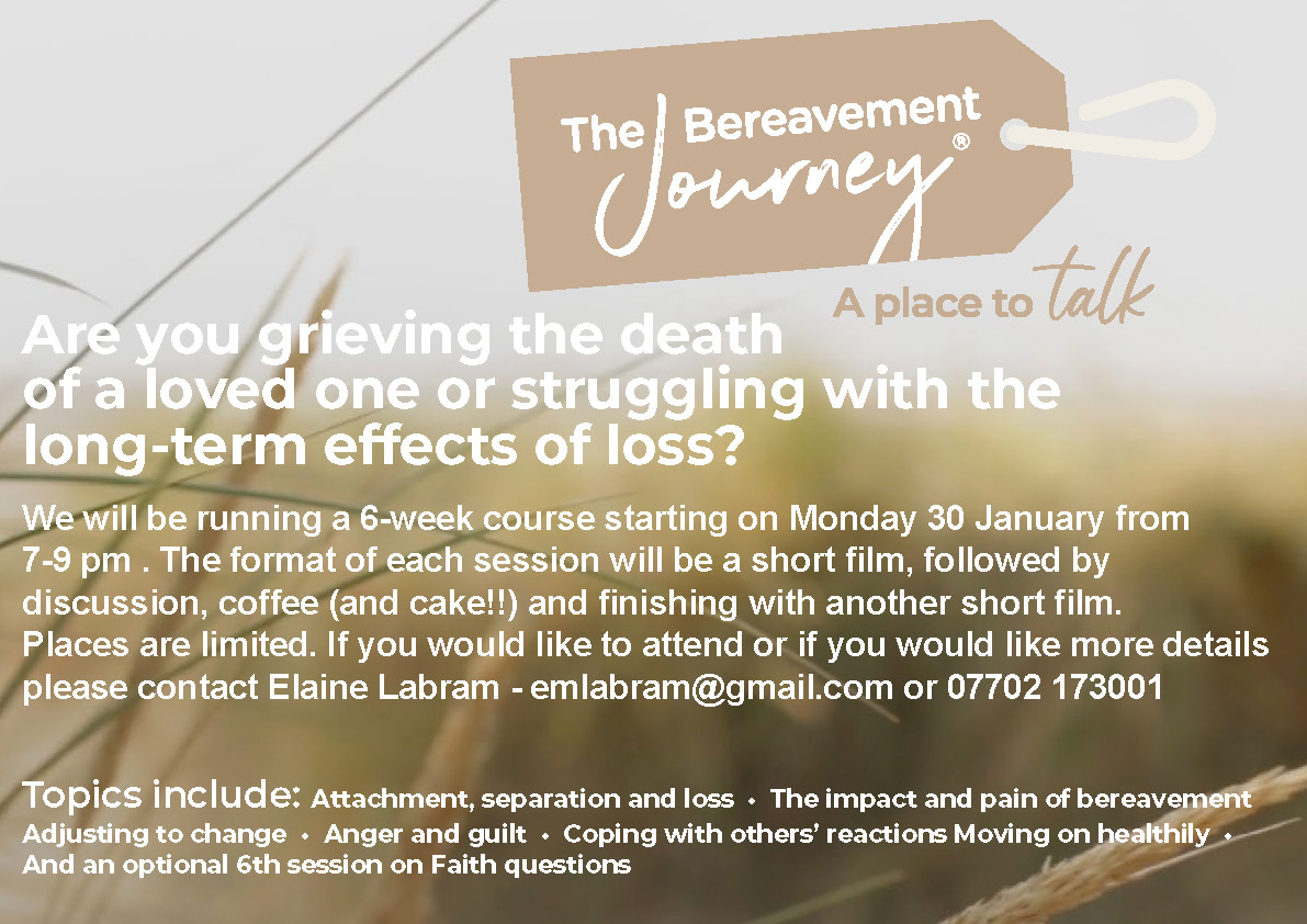 The Bereavement Journey Itchen Valley Churches
